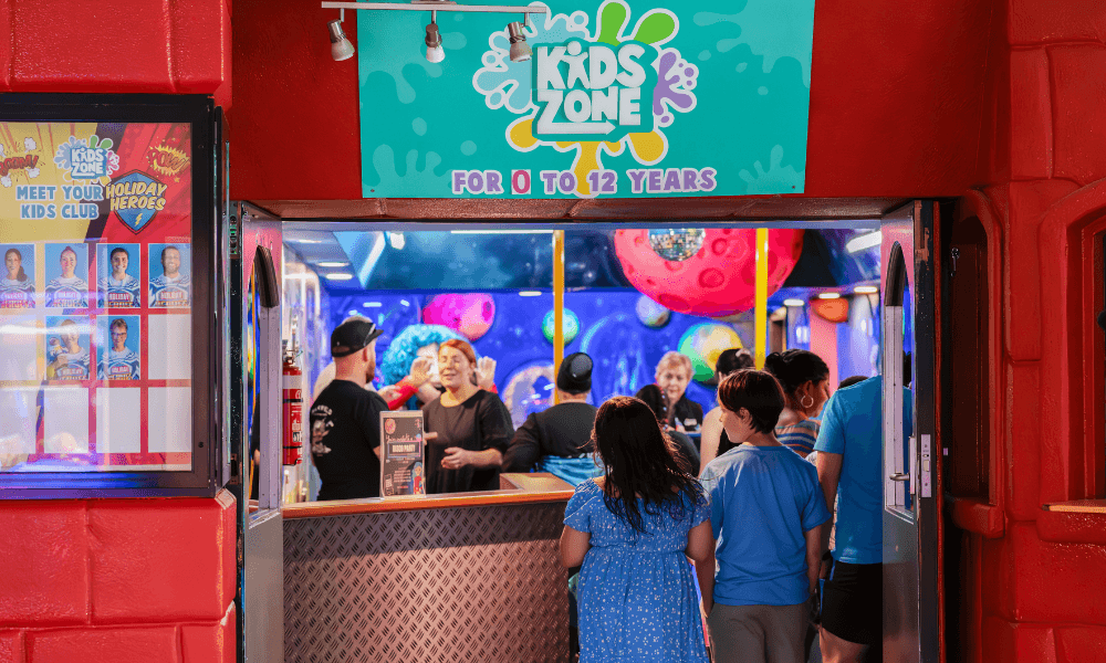 kids club location at paradise resort