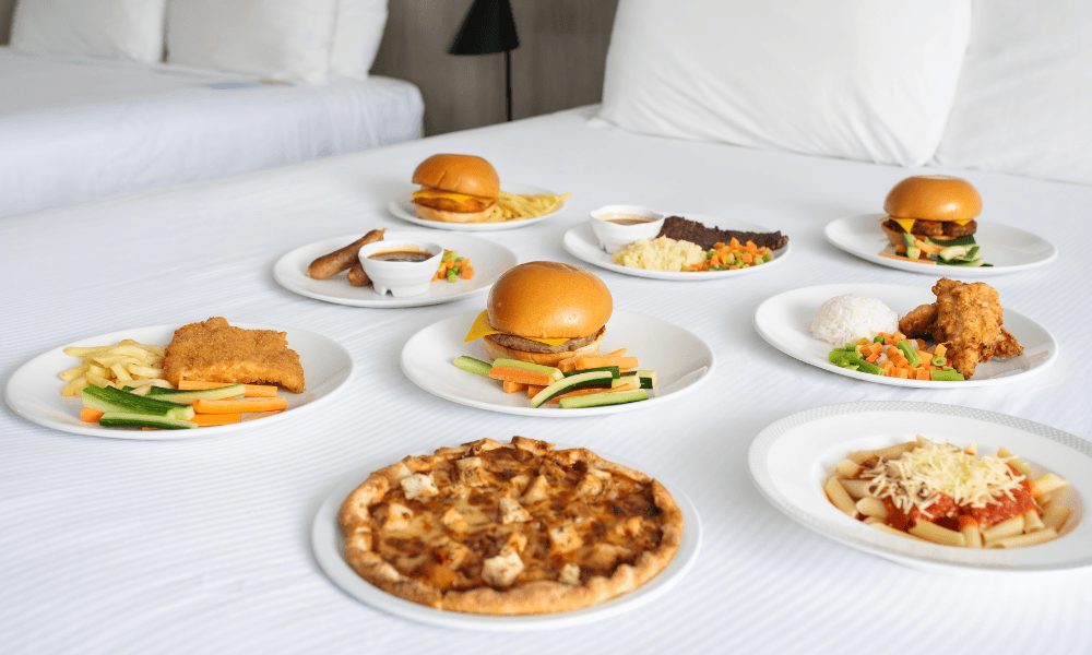 Variety of food options at Paradise Resort