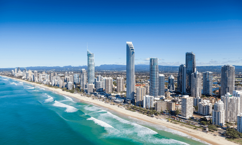 Gold Coast aerial view