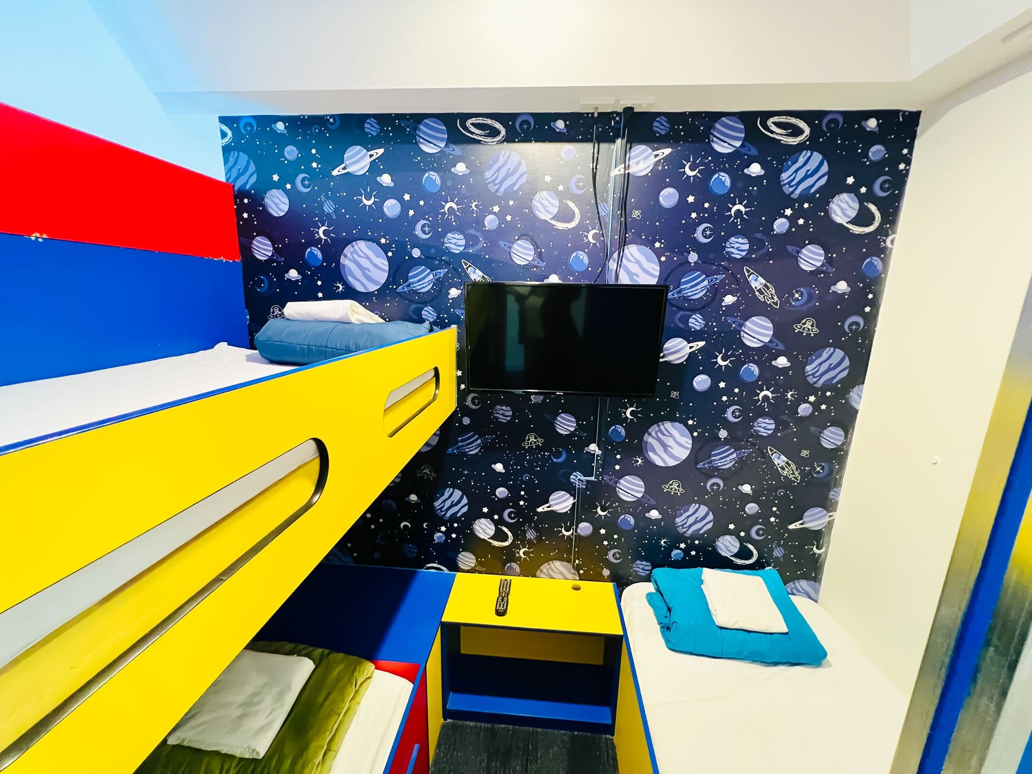 Inside the children's bunk area